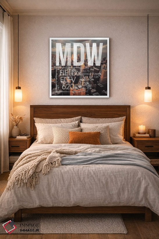 تابلو دکوراتیو پخش زنده MDW اثر ۰۸ لفت - D5W