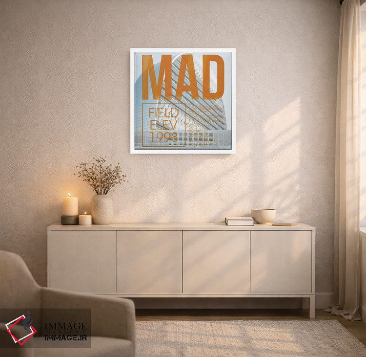 تابلو دکوراتیو پخش زنده MAD اثر ۰۸ لفت - D4W