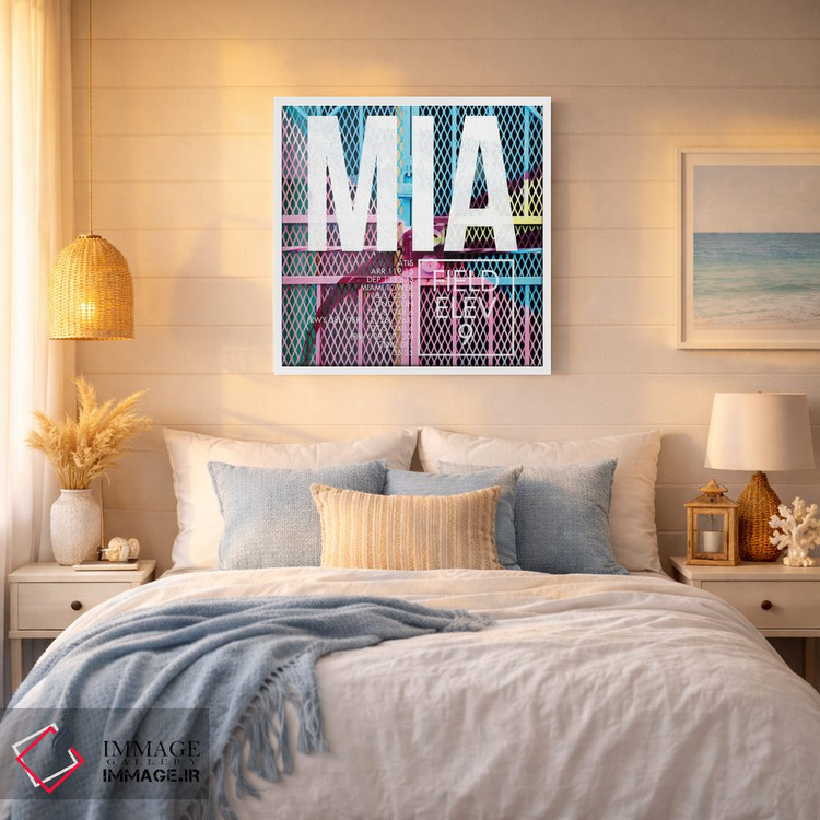 تابلو دکوراتیو پخش زنده MIA اثر ۰۸ لفت - D6W