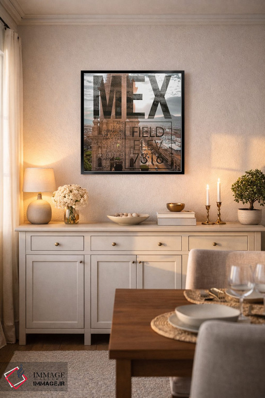 تابلو دکوراتیو پخش زنده MEX اثر ۰۸ لفت - D6B