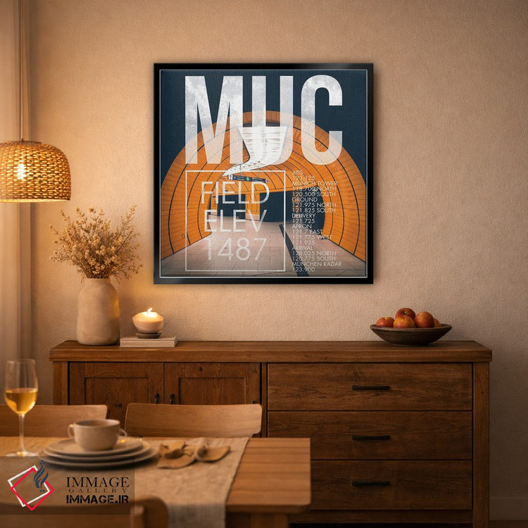 تابلو دکوراتیو پخش زنده MUC اثر ۰۸ لفت - D5B
