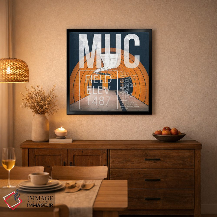 تابلو دکوراتیو پخش زنده MUC اثر ۰۸ لفت - D6B