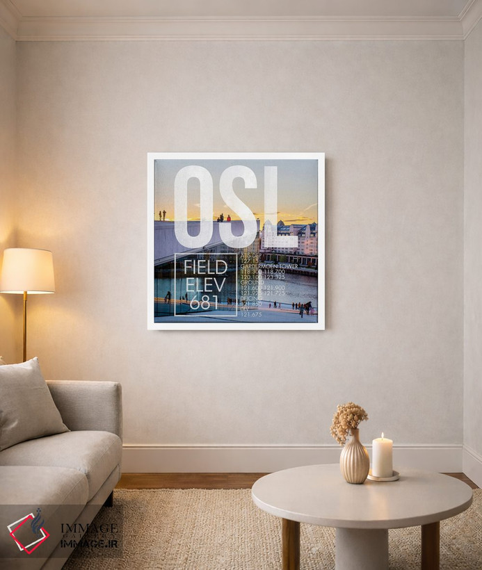 تابلو دکوراتیو پخش زنده OSL اثر ۰۸ لفت - D2W