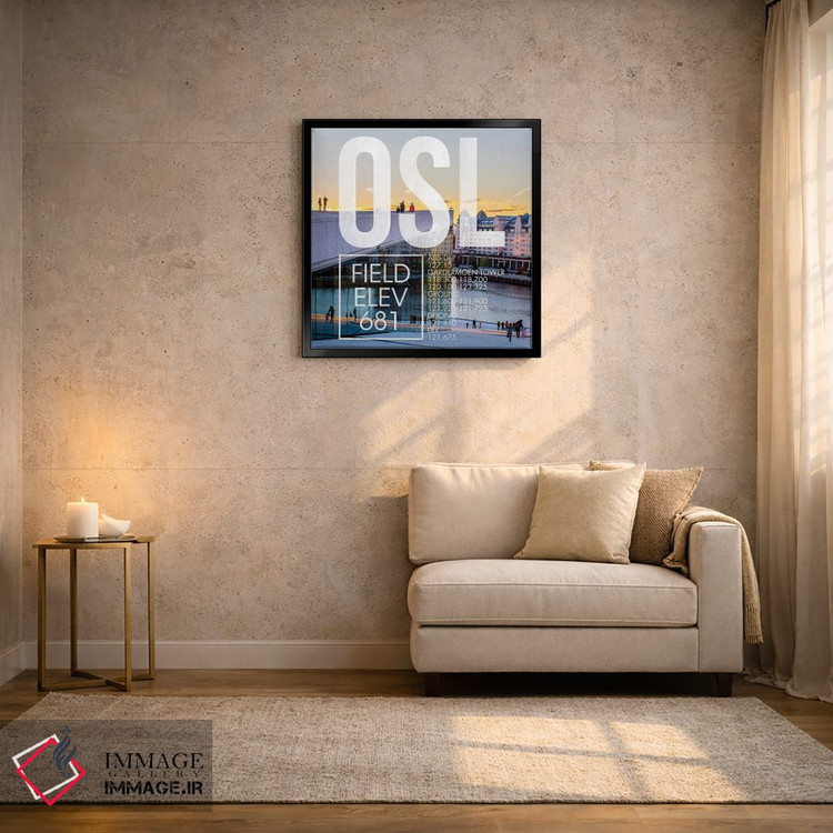 تابلو دکوراتیو پخش زنده OSL اثر ۰۸ لفت - D4B