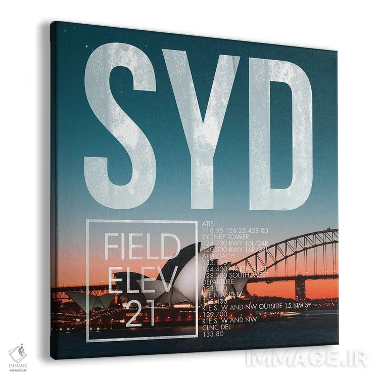 تابلو دکوراتیو پخش زنده SYD اثر ۰۸ لفت - نمای پرسپکتیو محصول