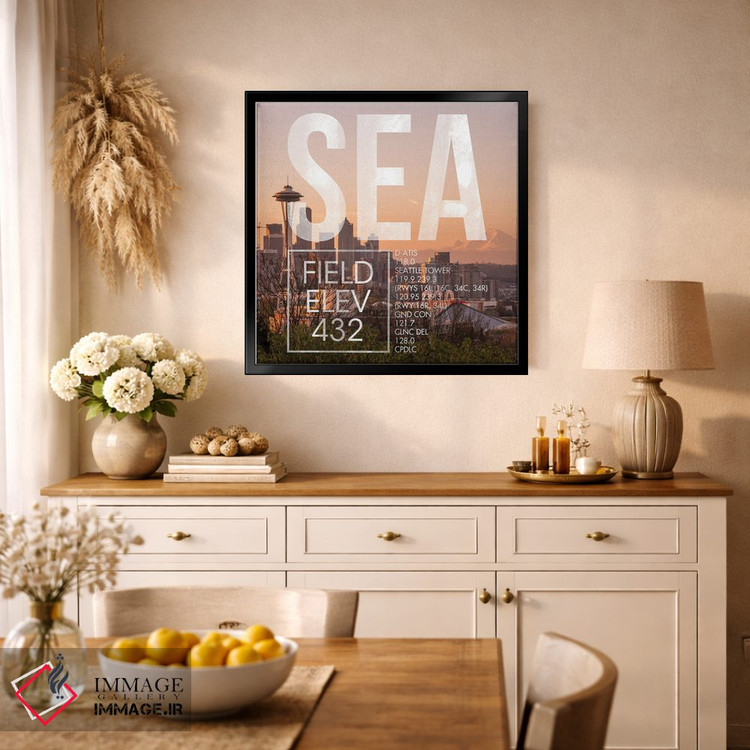 تابلو دکوراتیو پخش زنده SEA اثر ۰۸ لفت - D1B