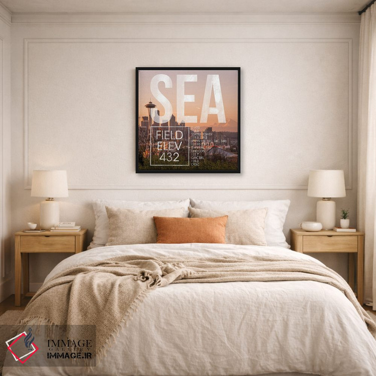 تابلو دکوراتیو پخش زنده SEA اثر ۰۸ لفت - D6B