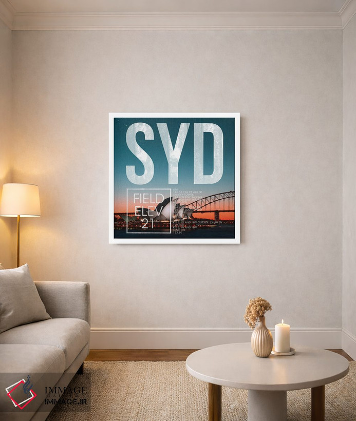 تابلو دکوراتیو پخش زنده SYD اثر ۰۸ لفت - D2W