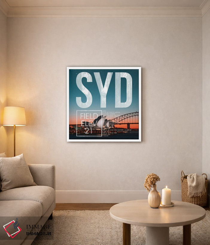 تابلو دکوراتیو پخش زنده SYD اثر ۰۸ لفت - D3W