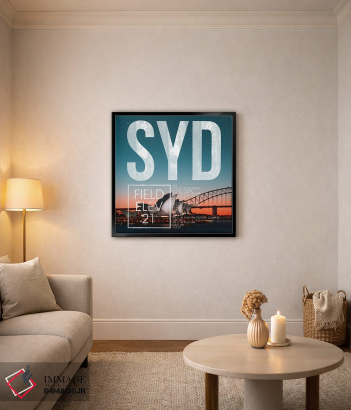 تابلو دکوراتیو پخش زنده SYD اثر ۰۸ لفت - D4B
