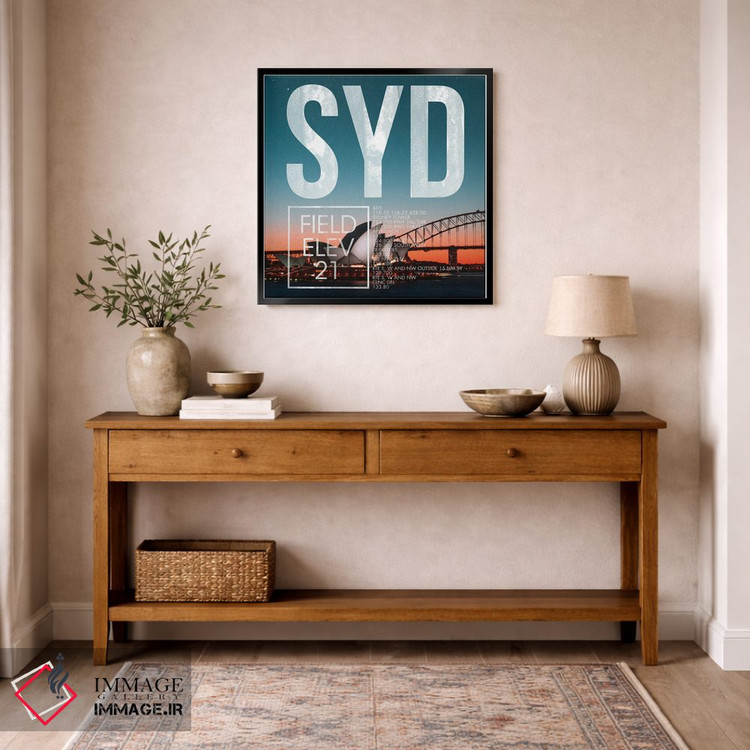 تابلو دکوراتیو پخش زنده SYD اثر ۰۸ لفت - D6B