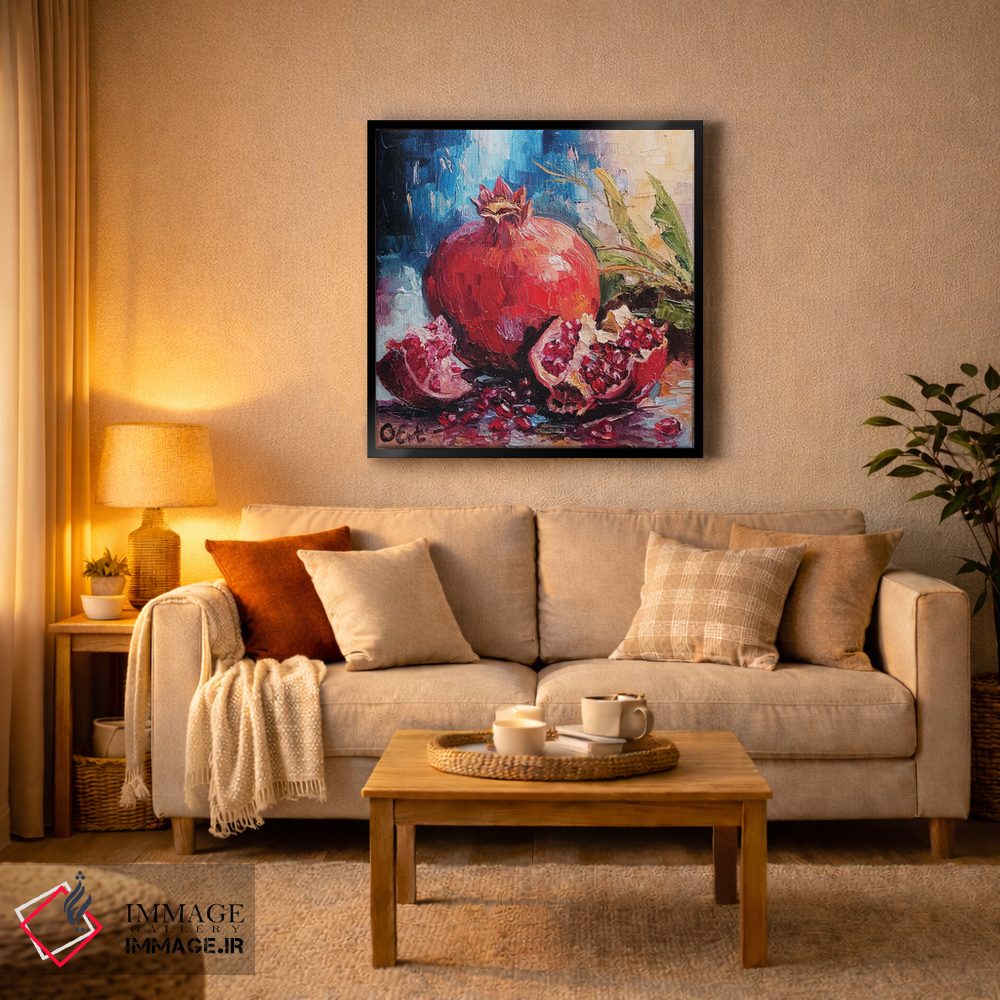 تابلو دکوراتیو در آغوش کشیدن زیبایی انارهای سیسیلی اثر اوکسانا افتیه وا - D5B