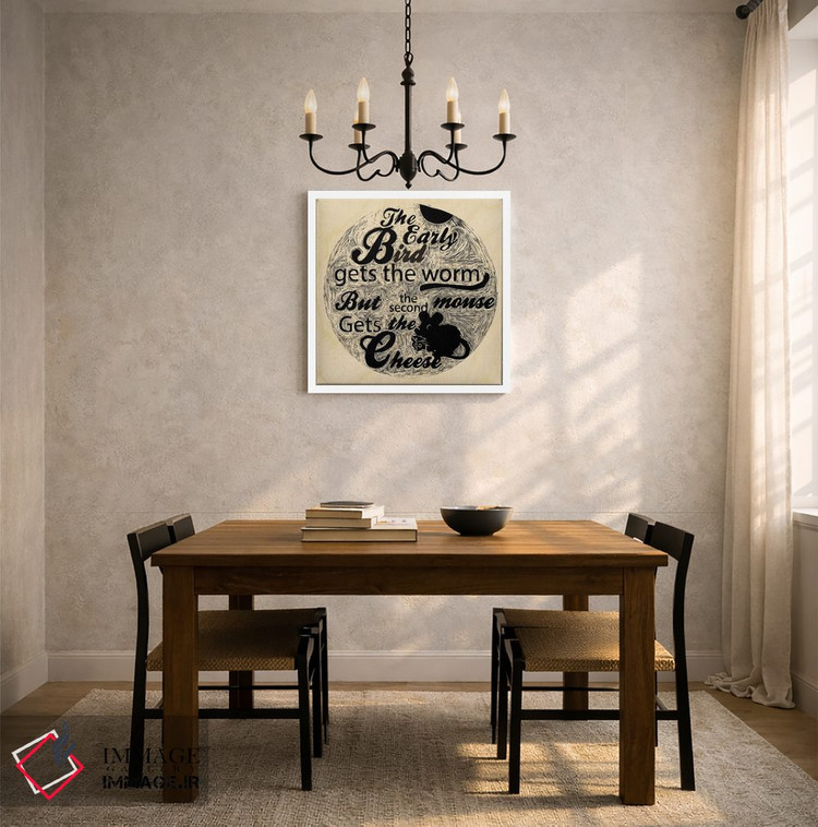 تابلو دکوراتیو موش دوم پنیر را می گیرد اثر فایو بای فایو کالکتیو - D4W