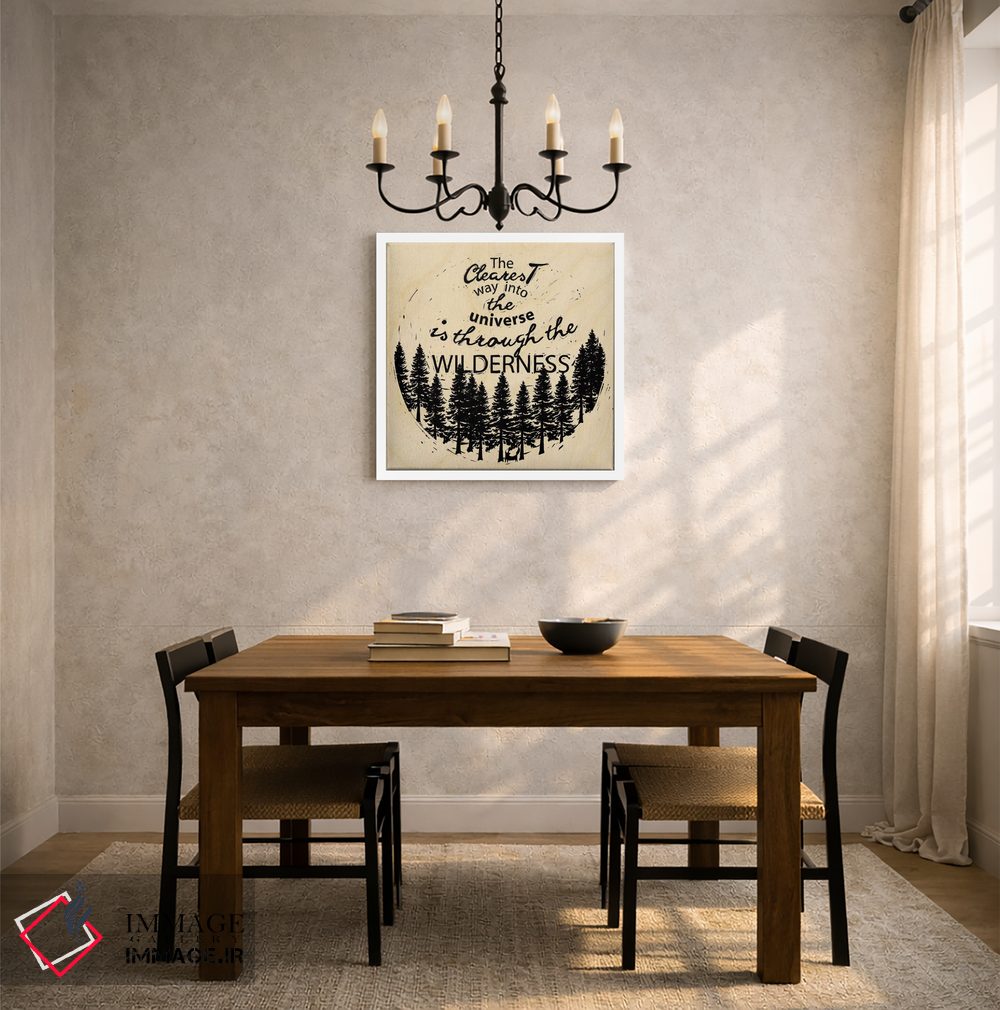 تابلو دکوراتیو از دل طبیعت بکر است اثر فایو بای فایو کالکتیو - D3W