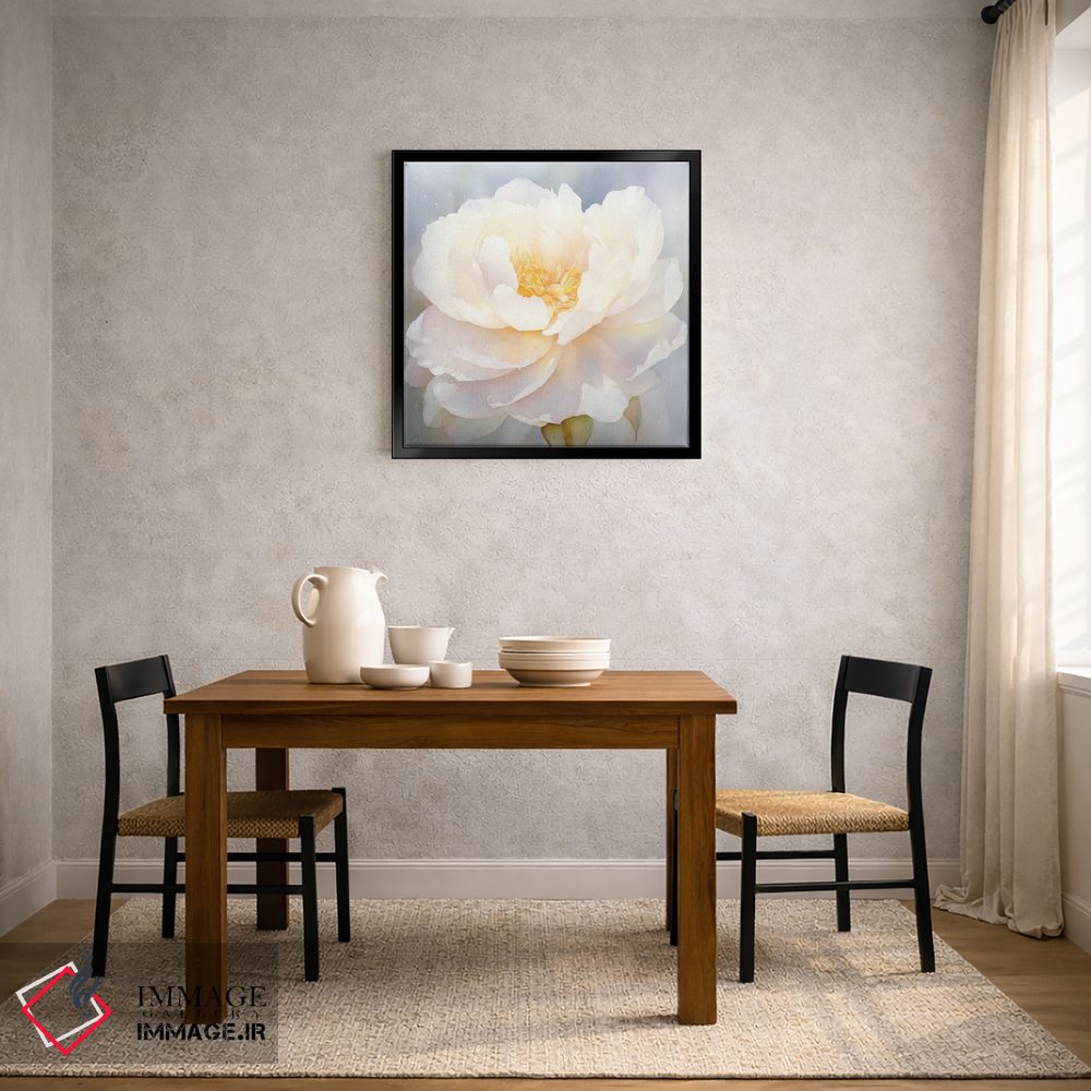 تابلو دکوراتیو گل صدبرگ لطیف اثر الگا ولنا - D4B