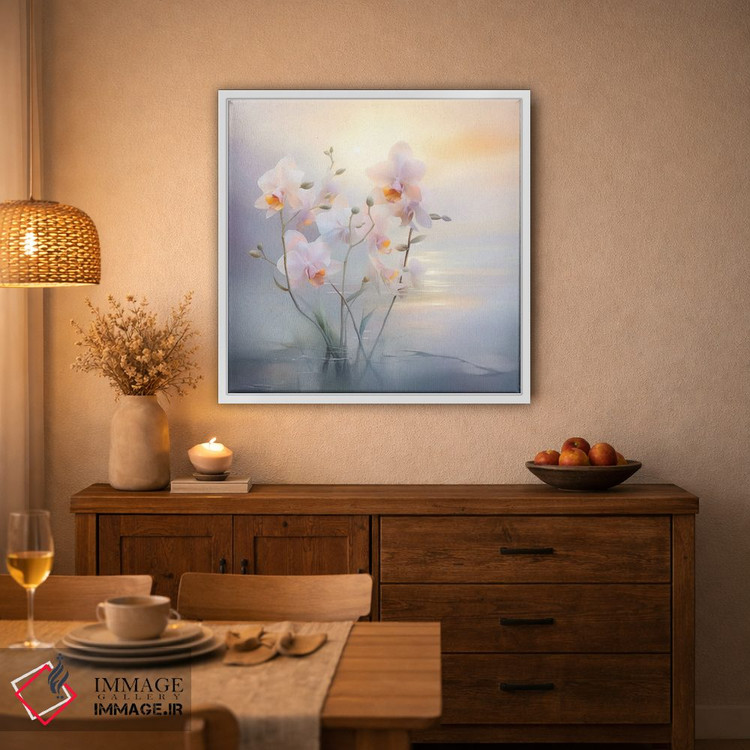 تابلو دکوراتیو ارکیده ها بر دریاچه II اثر الگا ولنا - D2W