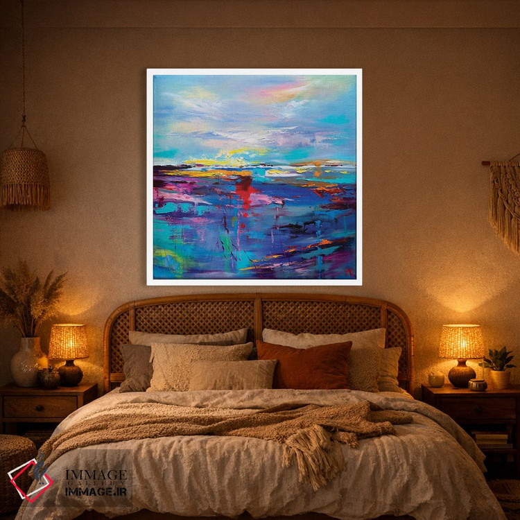 تابلو انتزاعی دریای احساسات و امیدها اثر اولنا هونتار - D1W