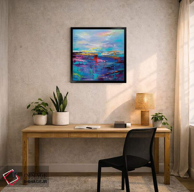 تابلو انتزاعی دریای احساسات و امیدها اثر اولنا هونتار - D6B