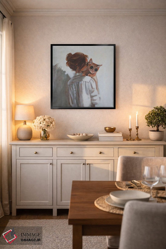 تابلو دکوراتیو پرتره ای از عشق و نور اثر اولسیا ایزمایلووا - D6B