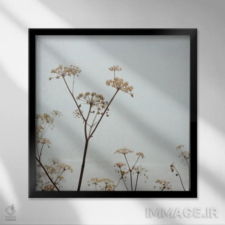تابلو دکوراتیو منظره ساحل مه آلود III اثر اولیویا جوی سنت کلر - نمای قابدار مشکی