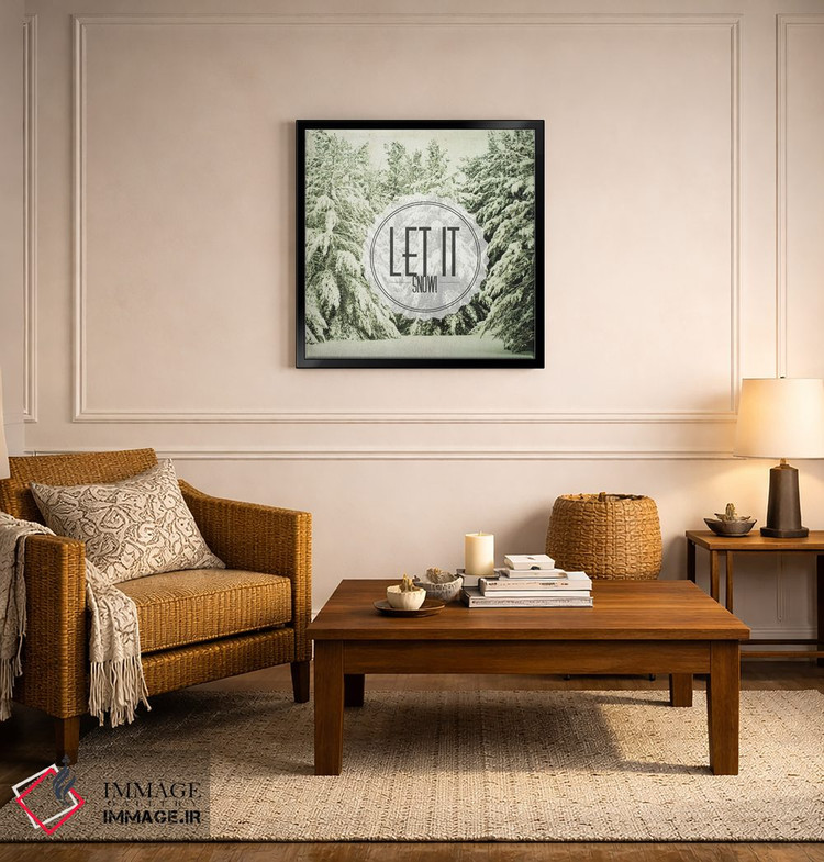تابلو دکوراتیو بگذار برف ببارد اثر اولیویا جوی سنت کلر - D6B