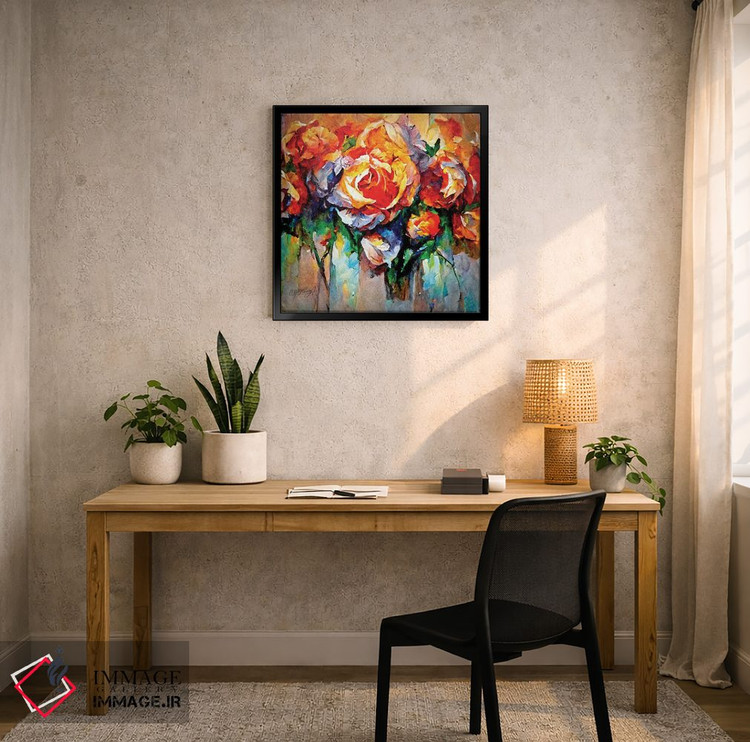 تابلو دکوراتیو یک رز انگلیسی در دنیای خیالی III اثر اولنا آرت - D6B