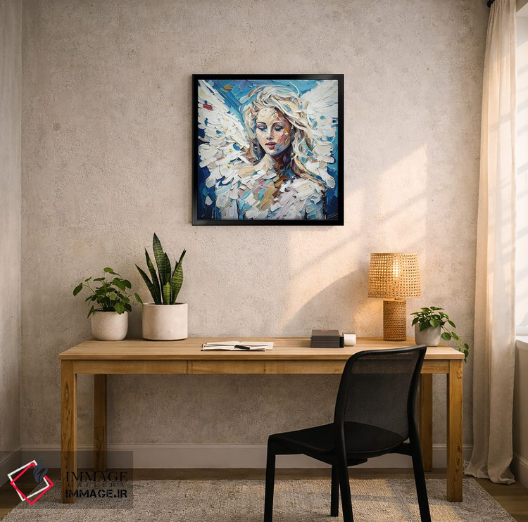 تابلو دکوراتیو فرشته هارمونی، نگهبان صلح اثر اولنا آرت - D5B