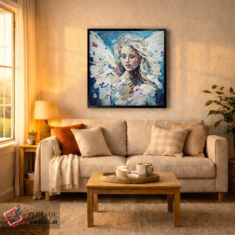 تابلو دکوراتیو فرشته هارمونی، نگهبان صلح اثر اولنا آرت - D6B