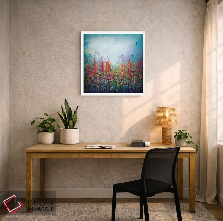 تابلو انتزاعی رویاهای چمنزار اثر اولنا آرت - D2W