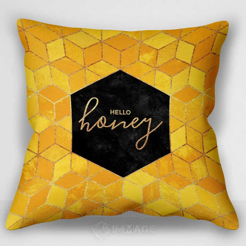 کاور کوسن «سلام عزیزم (Honey)»، با طرح نقل‌قول‌ها و ضرب‌المثل‌ها، با سبک تایپوگرافی، اثر الیزابت فردریکسون