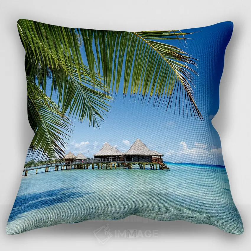 کاور کوسن «French Polynesia,تعطیلات تابستانی در ساحل، پلی‌نزی فرانسه»، با طرح سواحل، با سبک عکاسی، اثر یان بکه