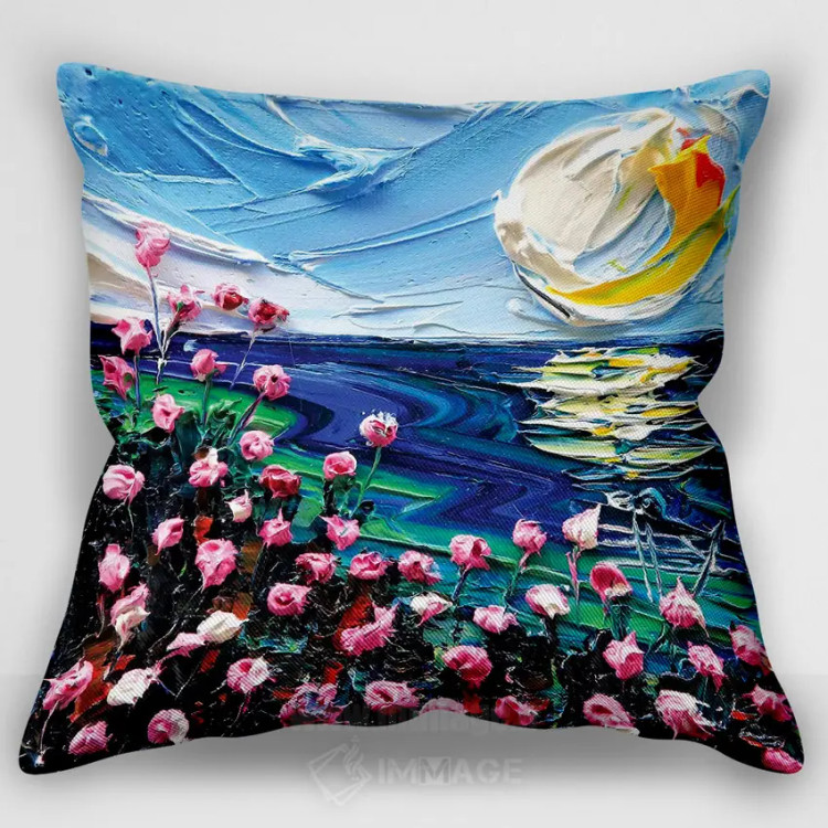 کاور کوسن «زمانی در مانتری»، با طرح مونتری، با سبک نقاشی روغنی، اثر لیزا الی